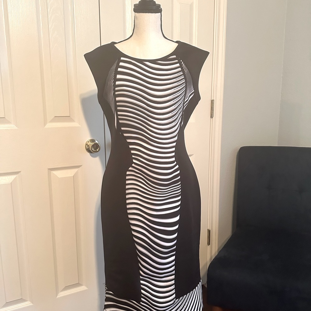 Black and white dress